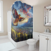 Rideaux De Douche Aigle (En situation)
