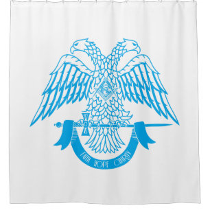 Rideaux De Douche Aigle à deux têtes comme symbole maçonnique