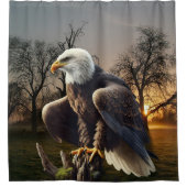 Rideaux De Douche Aigle dans la nature (Devant)