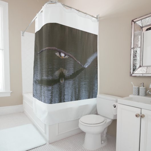 Rideaux De Douche Aigle de Bald en vol (En situation)