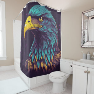 Rideaux De Douche Aigle Majestic aux couleurs vives