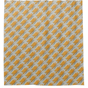 Rideaux De Douche aigles d'or pilotant le motif