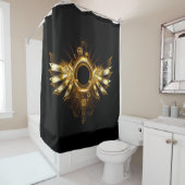 Rideaux De Douche Ailes Steampunk (En situation)