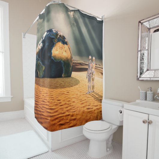 Rideaux De Douche Ailleurs – Face au Monde (En situation)