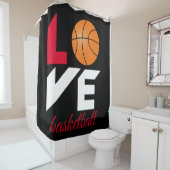 Rideaux De Douche Aimer le basket-ball (En situation)