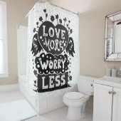 Rideaux De Douche Aimez plus d'inquiétude moins (En situation)