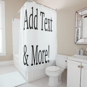 Rideaux De Douche Ajouter du texte et plus ! Customisez votre propre