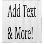 Rideaux De Douche Ajouter du texte et plus ! Customisez votre propre (Devant)