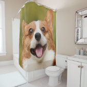 Rideaux De Douche Ajouter photo de chien personnalisé Customisé (En situation)