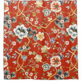Rideaux De Douche Ajouter un motif floral rouge nature (Devant)