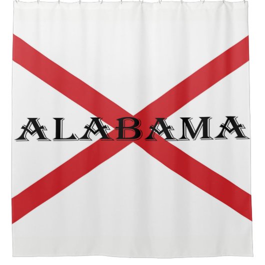 Rideaux De Douche Alabama et le drapeau (Devant)