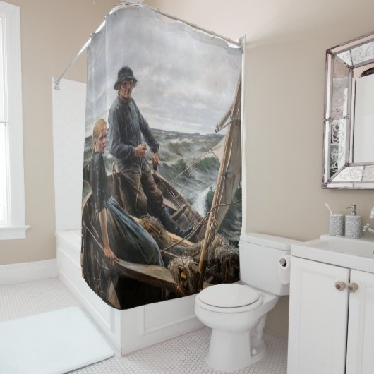 Rideaux De Douche Albert Edelfeel - En mer (En situation)