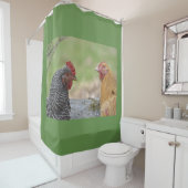 Rideaux De Douche Alerte au poulet Hawk (En situation)