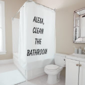 Rideaux De Douche Alexa, nettoie la salle de bain (En situation)