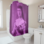 Rideaux De Douche Alexandra de Danemark en violet (En situation)