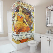 Rideaux De Douche Alfons Mucha 1903 Exposition Universelle (En situation)
