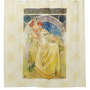 Rideaux De Douche Alfons Mucha Princezna 1911 Hyacinta