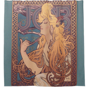 Rideaux De Douche Alfonse Mucha Job Art Nouveau femme