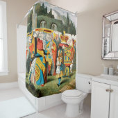 Rideaux De Douche Alice à Wonderland (En situation)