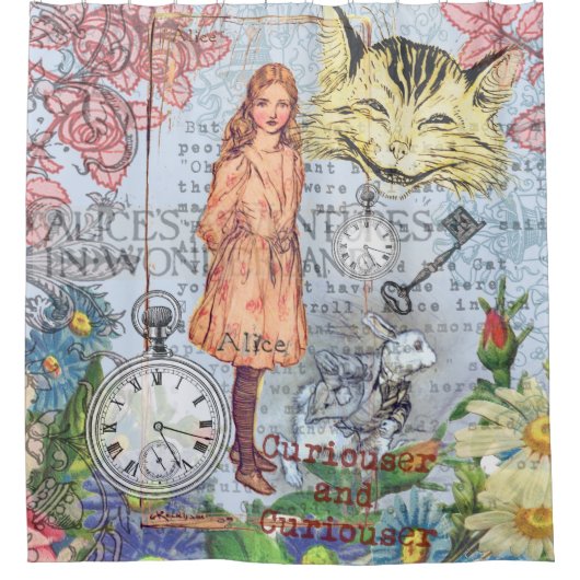 Rideaux De Douche Alice au pays des merveilles Classique Cheshire Ra (Devant)