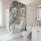 Rideaux De Douche Alice au Tea Party de Mad Hatter (En situation)