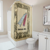 Rideaux De Douche Alice - Buvez Moi 1865 (En situation)