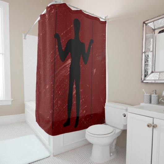 Rideaux De Douche Alien ancien - Geoglyphes Long Man (En situation)