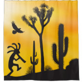 Rideaux De Douche Alien ou forme de vie Desert Kokopelli Douche ride (Devant)