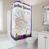 Rideaux De Douche " Allemagne : BERLIN Lininetz (métro) ... (En situation)