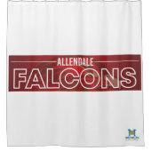 Rideaux De Douche Allendale Falcons #6 (Devant)