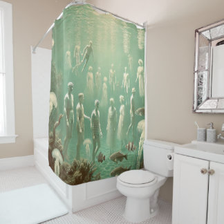 Rideaux De Douche Allons nager - Surreal Art Design