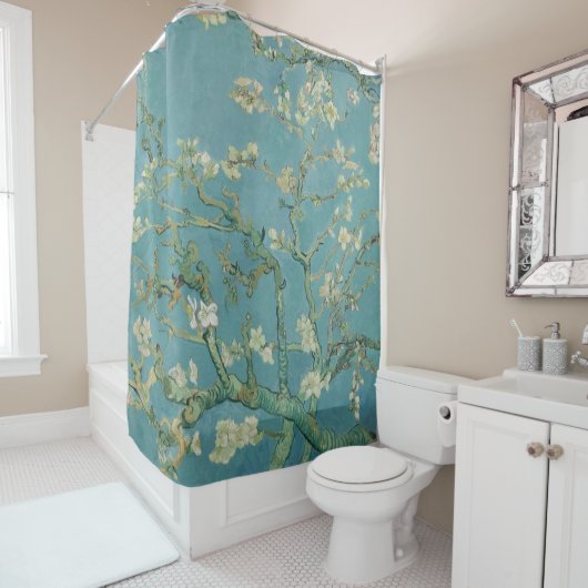 Rideaux De Douche Almond Blossom Vincent van Gogh 1890 (En situation)