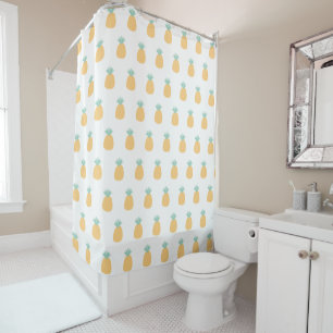 Rideaux De Douche Aloha ! Motif d'ananas tropical mignon