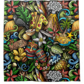 Rideaux De Douche ALOHA Tropical (Devant)