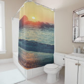 Rideaux De Douche Alors que le soleil se couche...... (En situation)