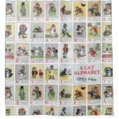 Rideaux De Douche Alphabet de chat, Louis Wain (Devant)