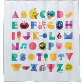 Rideaux De Douche Alphabet de rue Sésame (Devant)