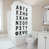 Rideaux De Douche Alphabet grec (En situation)
