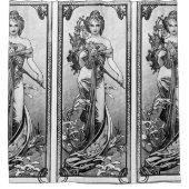 Rideaux De Douche Alphonse Mucha brisé les fleurs (Devant)