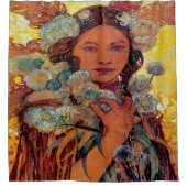 Rideaux De Douche Alphonse Mucha - Native American Woman (Devant)