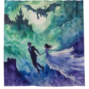 Rideaux De Douche Amateurs de vol - Peinture aquarelle