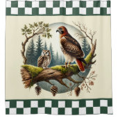 Rideaux De Douche Amateurs d'oiseaux mignons vérifiés (Devant)