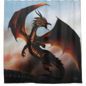 Rideaux De Douche Amber Dragon Imaginaire (Devant)