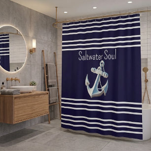 Rideaux De Douche Âme d'eau de mer Côtière