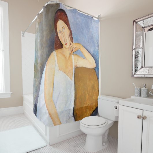Rideaux De Douche Amedeo Modigliani - Jeanne Hebuterne (En situation)