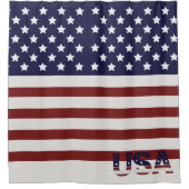 Rideaux De Douche America Drapeau américain Motif américain (Devant)