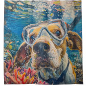 Rideaux De Douche Américain Anglais Foxhound Plongée sous-marine (Devant)