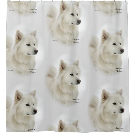 Rideaux De Douche American Eskimo Dog Art (Devant)