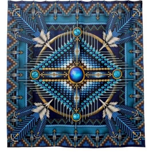 Rideaux de douche amérindiens (Devant)