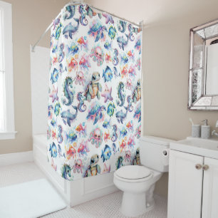 Rideaux De Douche Amis aquatiques